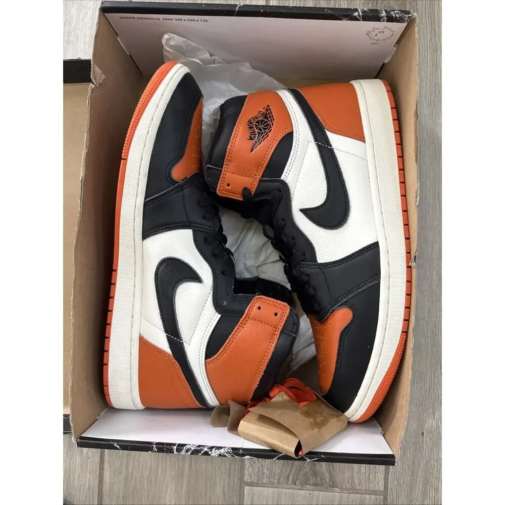 Size 13 - Air Jordan 1 Retro High OG Starfish Orange Black White DZ5485-008 Mens